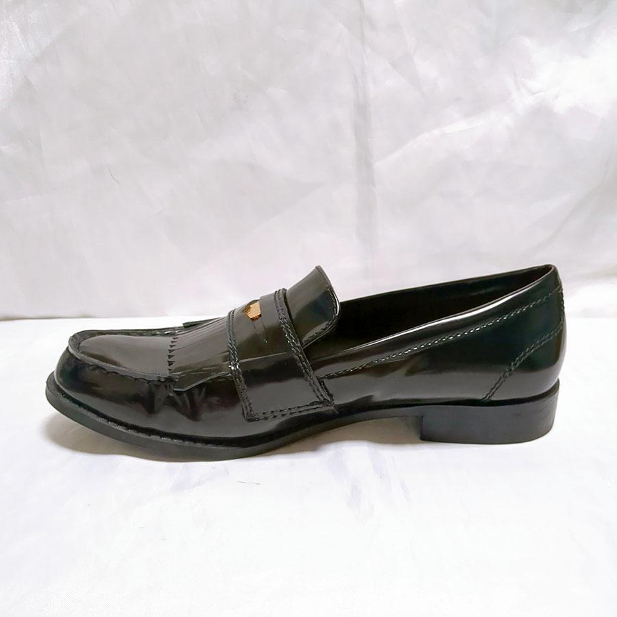 ザラ ZARA コインローファー エナメル ブラック 黒 38 24.5cm