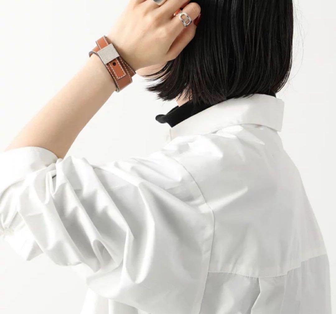 超入手困難✨日本未入荷　ロエベ　Thin ブレスレット　タン　本革　アクセサリー