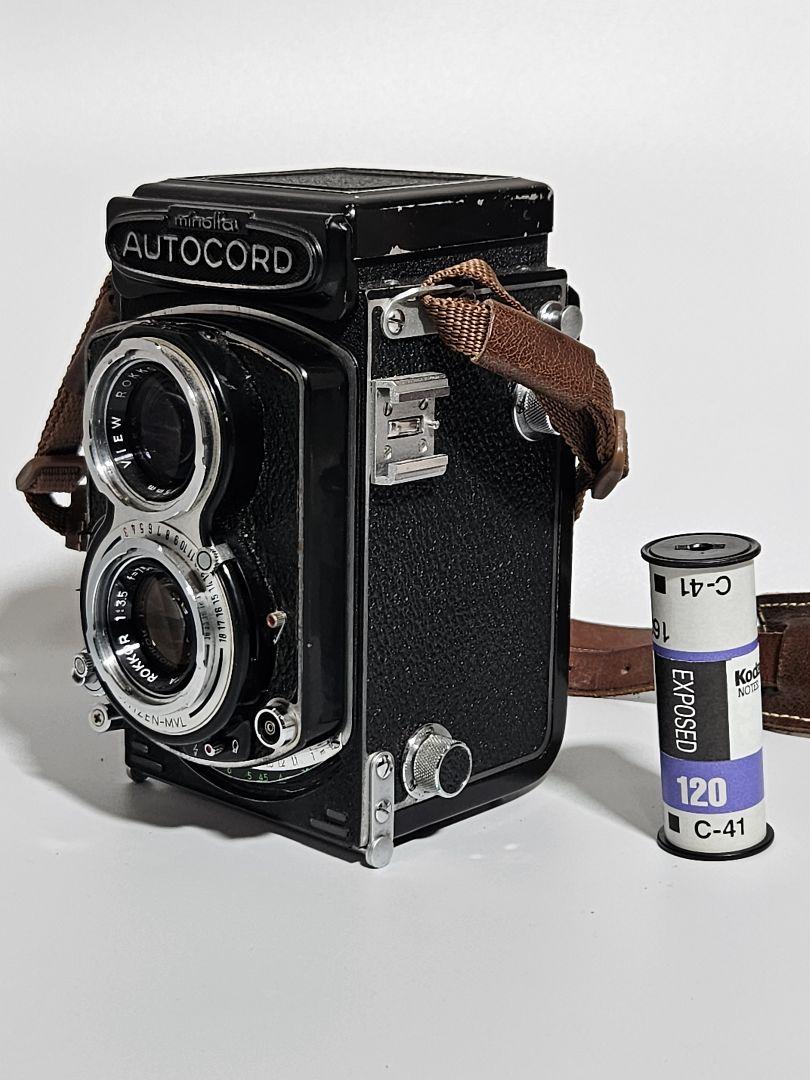 ミノルタ　オートコード Ⅲ型　二眼レフカメラ コダック 120フイルムおまけ1本
