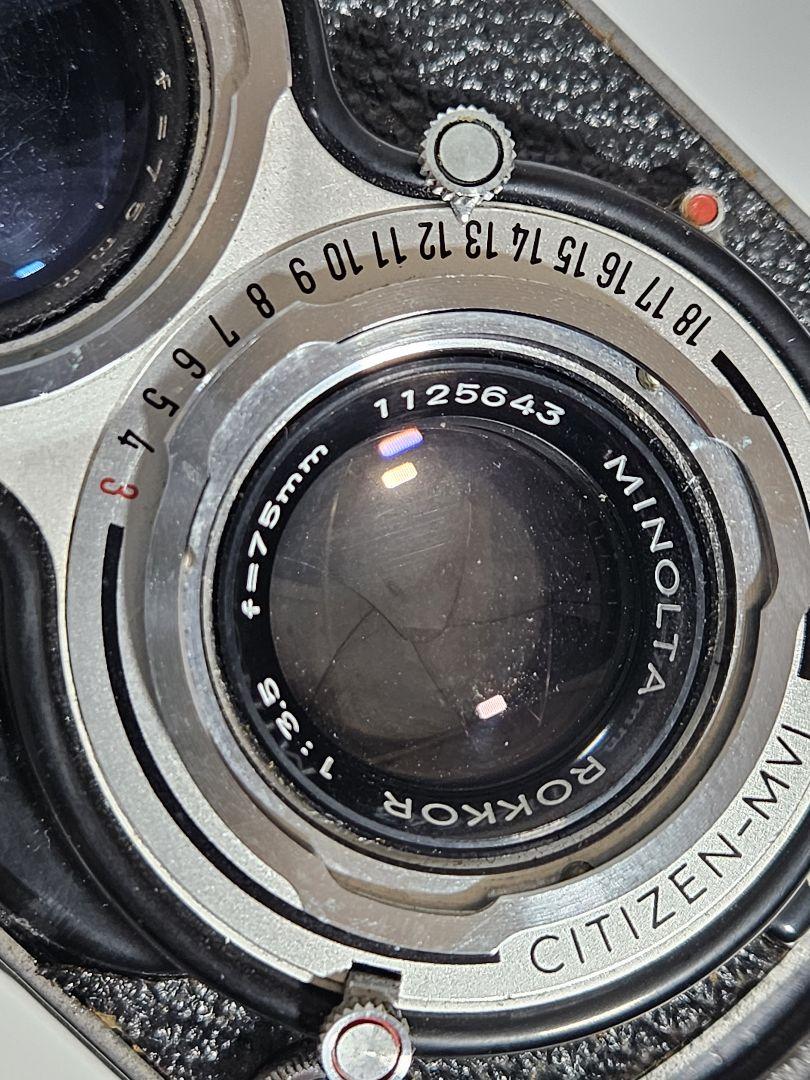 ミノルタ　オートコード Ⅲ型　二眼レフカメラ コダック 120フイルムおまけ1本