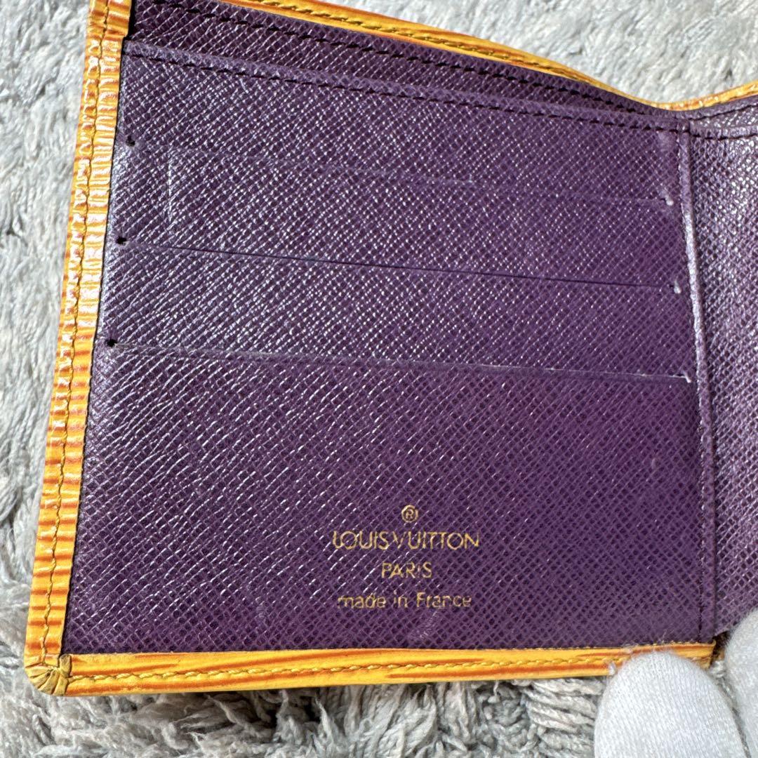LOUIS VUITTON ルイヴィトン 二つ折り財布 エピ イエロー