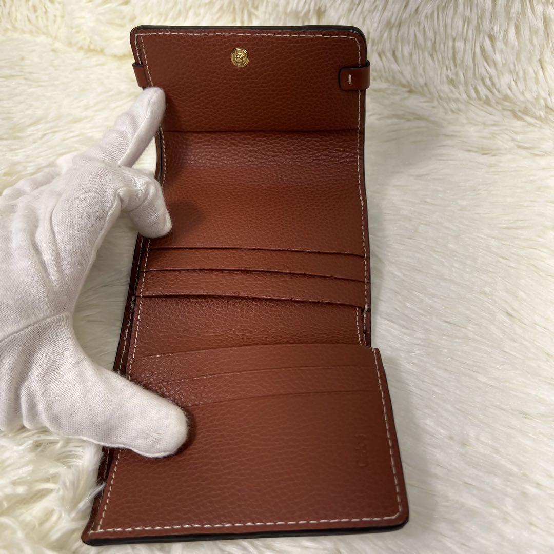 極美品】Chloe 三つ折り財布 darryl ダリル セピアブラウン クロエ
