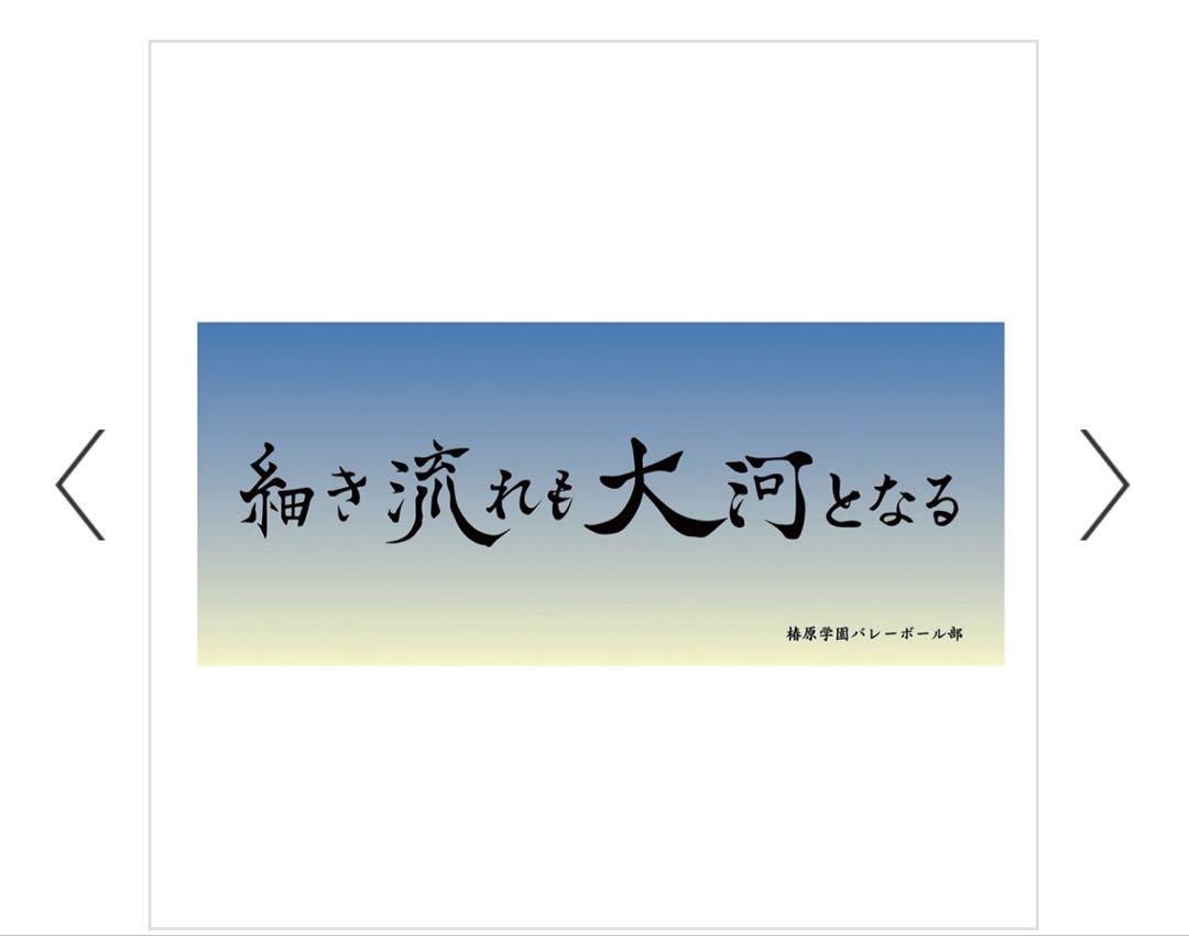 ハイキュー 横断幕 稲荷崎 梟谷 椿原 井闥山 フェイスタオル 10周年記念
