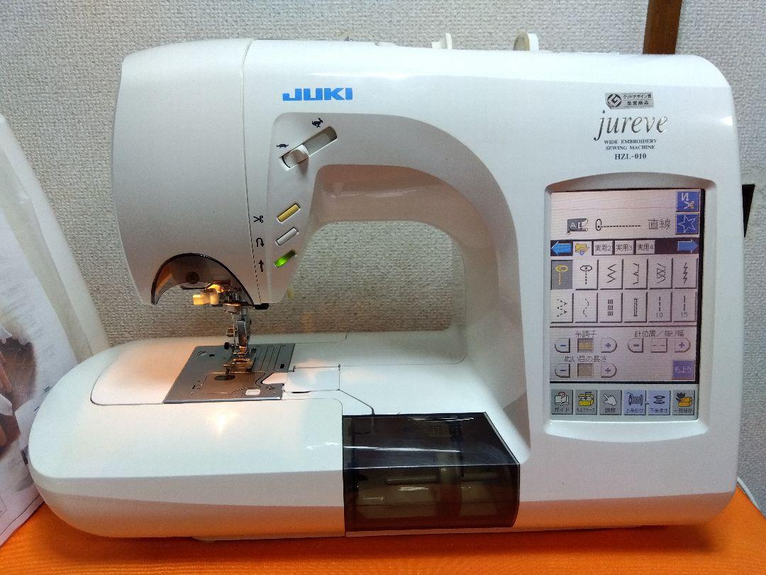 HZL-010 JUKI jureve 刺しゅうミシン★整備調整済 自動糸切