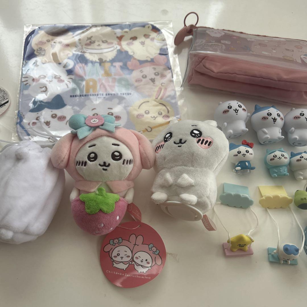 ちいかわ デスクトップから見守るひっかけぬいぐるみ マイメロディ ちいかわ×サンリオキャラクターズ デスクトップから見守る