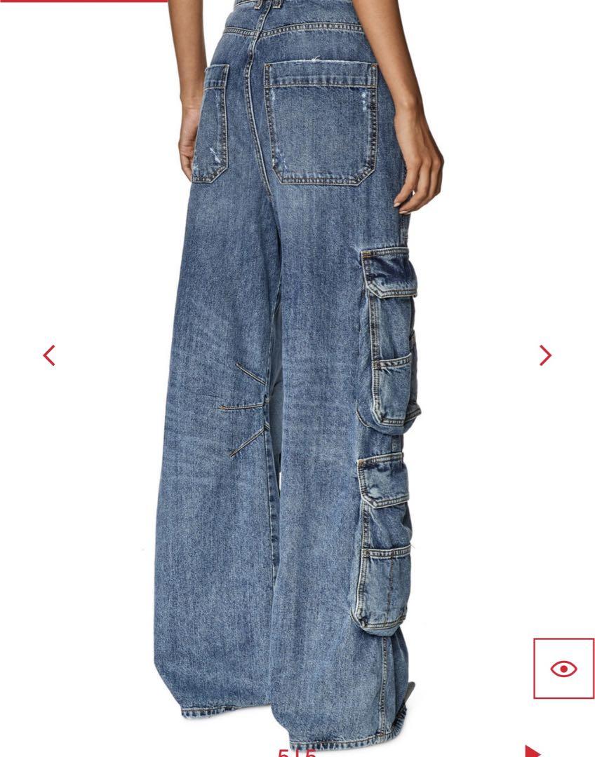 diesel デニムカーゴパンツルーズフィット ディーゼル