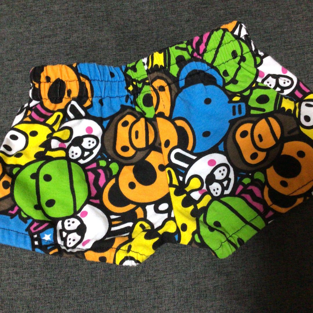 A Bathing Ape カラフル動物フルーツ柄パーカー L トップス