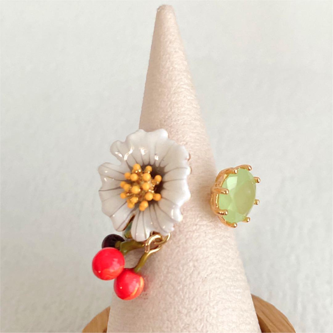 免税店 通販 レネレイド 天然ストーン 花&チェリー リング 免税店 通販 レネレイド 天然ストーン 花&チェリー リング