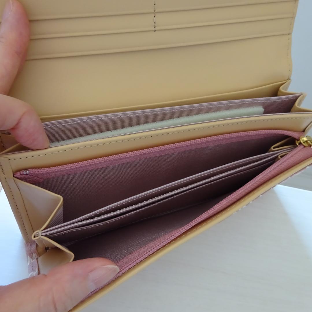 サマンサタバサプチチョイス：ロゴ＆ハート柄ピンクの長財布 新品未使用品