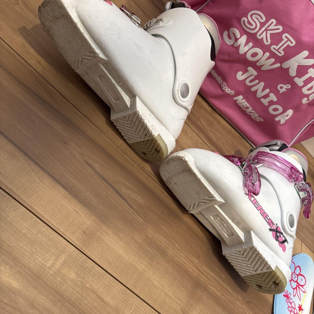 【まとめ売り】子ども用スキー106㎝、ブーツ20㎝セット バッグ付き　HEAD