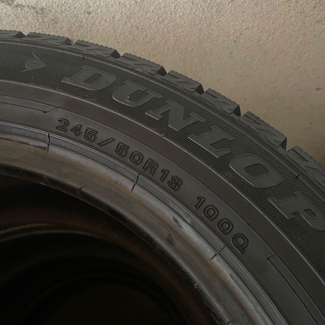 ダンロップ スタッドレスタイヤ 245/50R18 2019年製　2