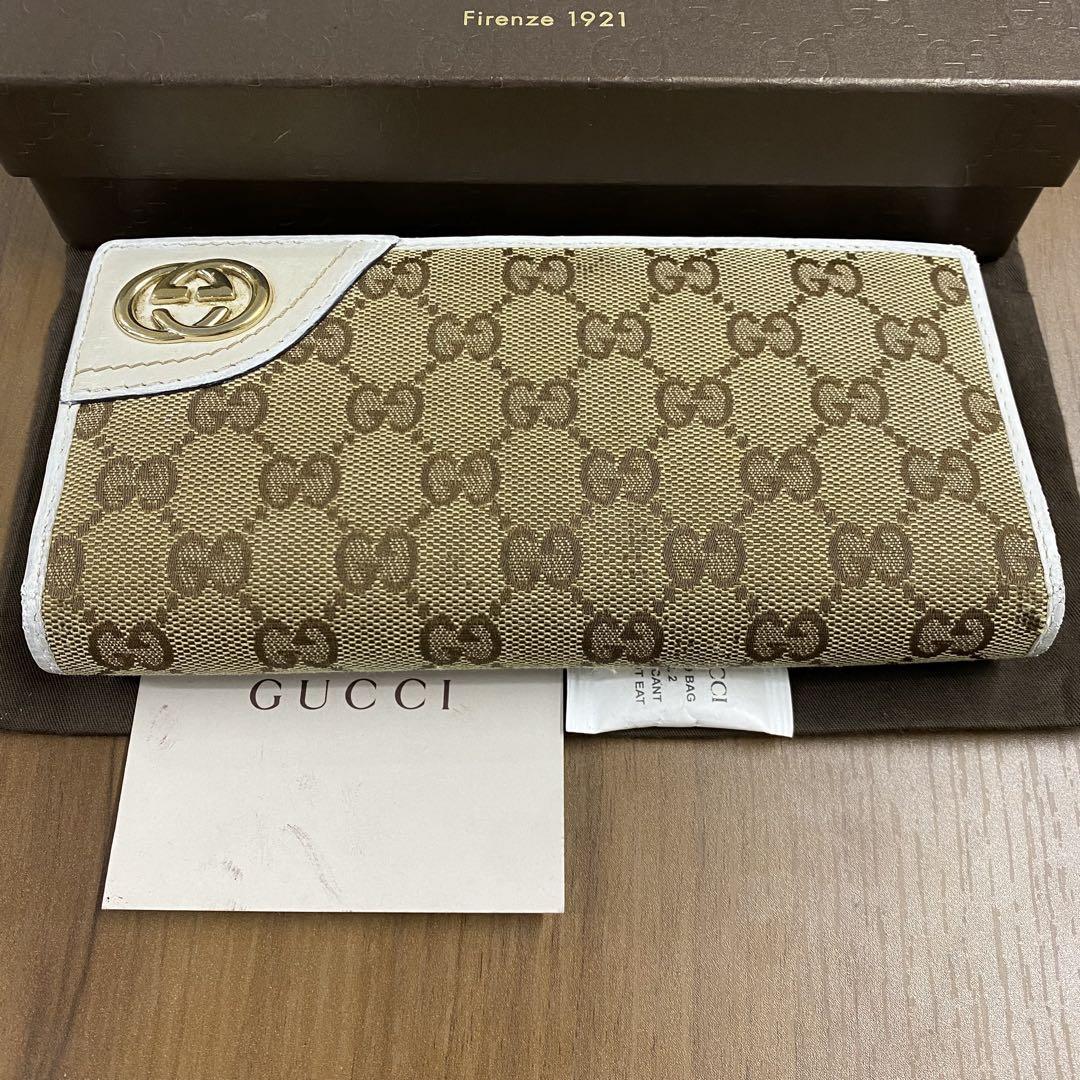 超美品‼️グッチ　GUCCI 財布　二つ折り　長財布　GGキャンバス