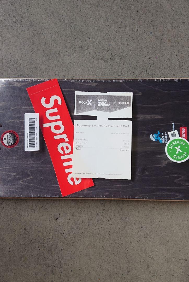 Red Supreme®/Smurfs™ Skateboard