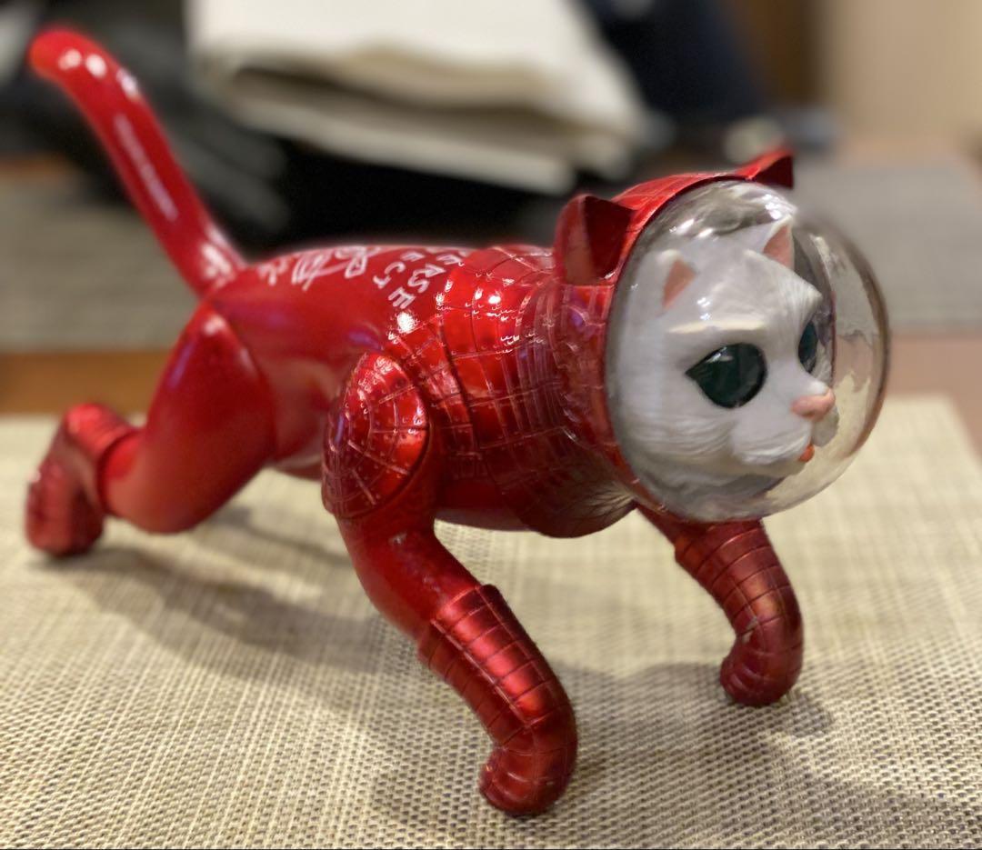シップス　キャット　宇宙猫 コスモレッドカラー 限定ヤノベケンジ氏サイン入り