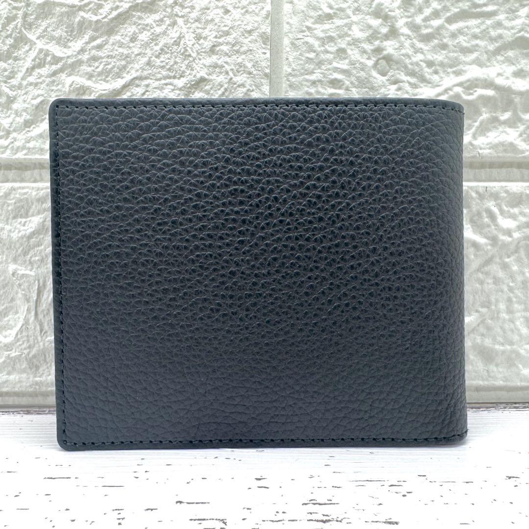 【新品・未使用】 モンブラン　折り財布　レザー　シボ革