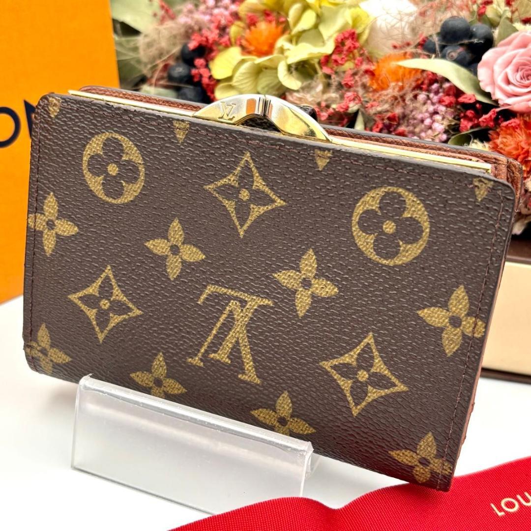 ルイヴィトン モノグラム ポルトモネビエ ヴィエノワ がま口 二つ折り