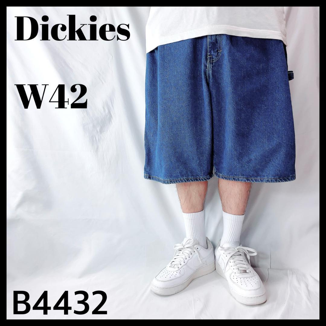 ディッキーズ デニム ペインター ハーフパンツ ブルー 人気デザイン 42インチ