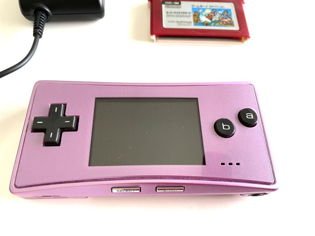 Nintendo GAMEBOY micro ピンクパープル　スーパーマリオ付き