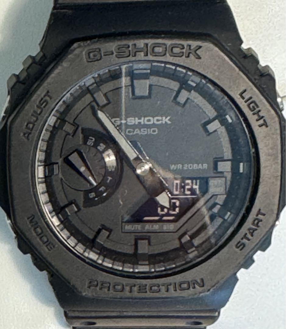 G-SHOCK カシオーク 腕時計 オールブラック GA-2100