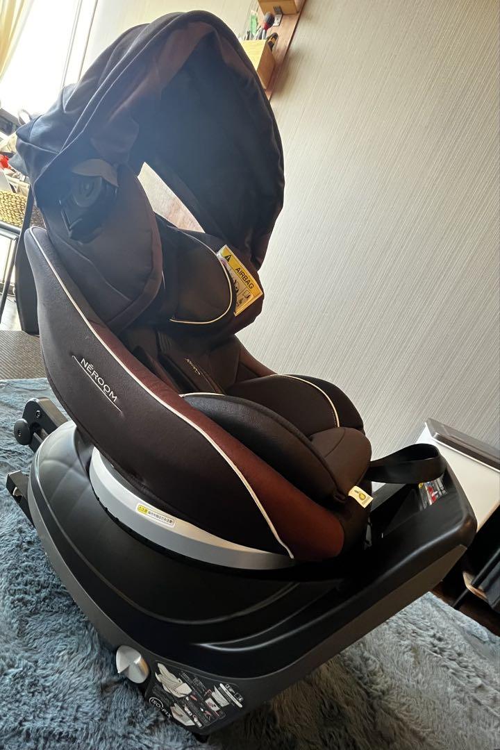 12【ゆう】コンビ ネムール NE-670 回転式チャイルドシート ネルーム ISOFIX エッグショック NE-670 フュージョンブラウン