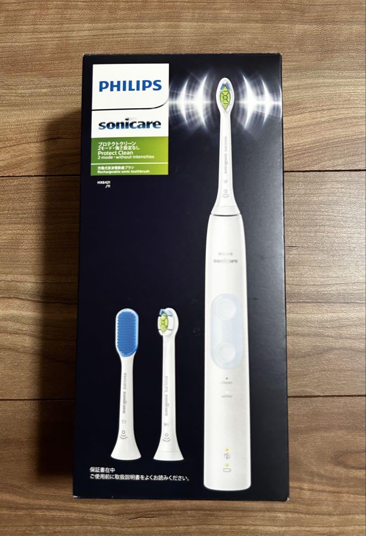 PHILIPS ソニッケアー プロテクトクリーン プラス 電動歯ブラシ ホワイト