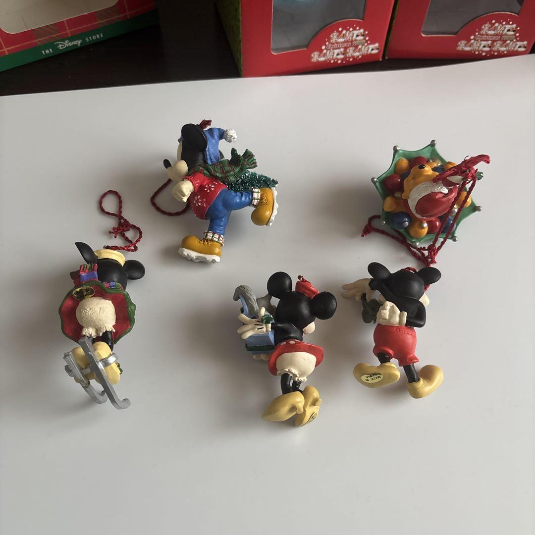 Disney ディズニー　ミッキー　ミニー　プー　クリスマスオーナメント 7個