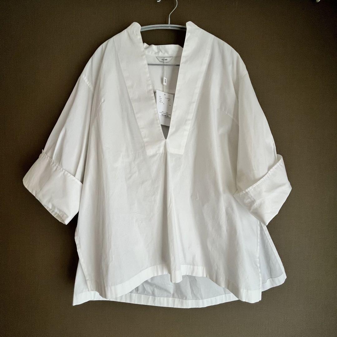 CLANE DEEP SKIPPER SHIRT ホワイト 1