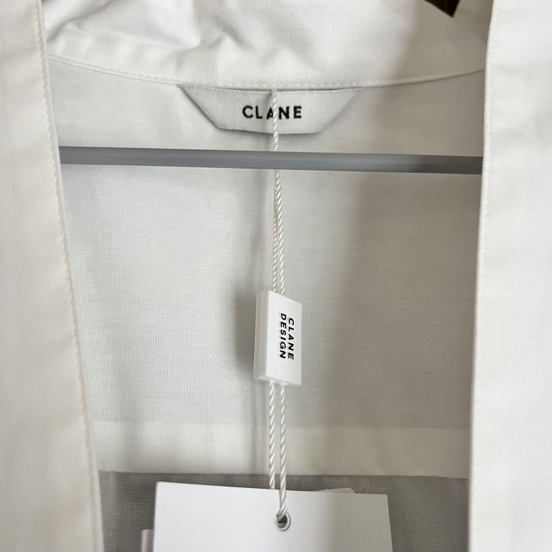 CLANE DEEP SKIPPER SHIRT ホワイト 1