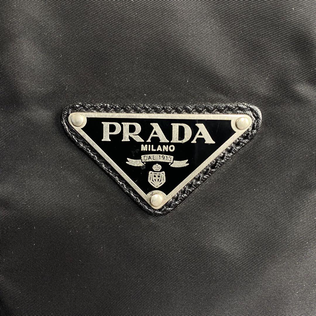 flower PRADA プラダ ボストンバッグ トラベルバッグ 三角ロゴ