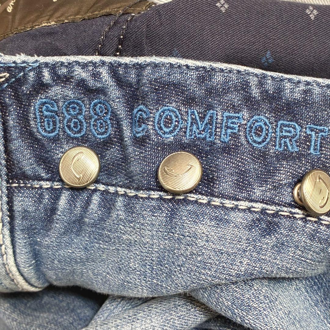 希少(37)✨ヤコブコーエン デニムパンツ 688コンフォート ブルー 2XL