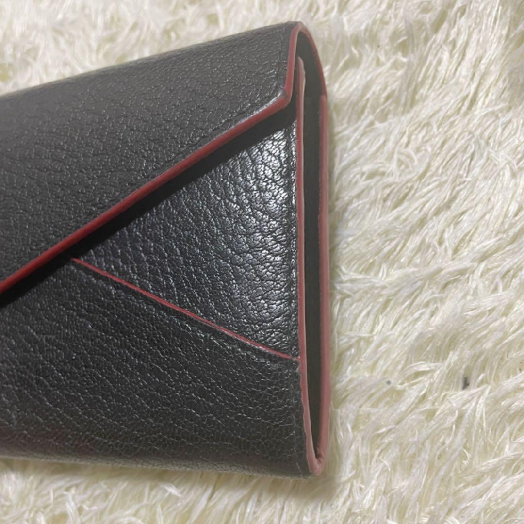 いたします` 極美品 パスケース付き 長財布 黒 YWpN1-m48170970135 ミュウミュウ ラブレター フォーエバー ⋜さなキズや