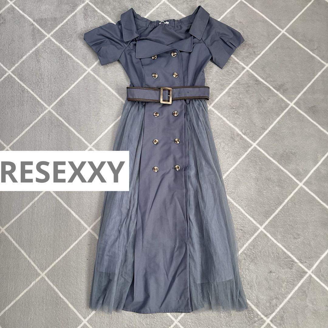 RESEXXY❤️ワイドラペルトレンチワンピース