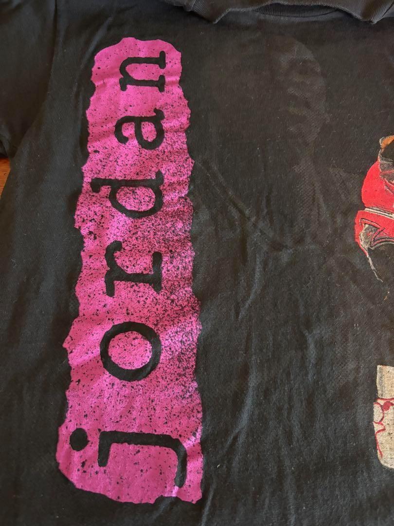 80s マイケルジョーダンプリント Made in USAビンテージTシャツ黒M