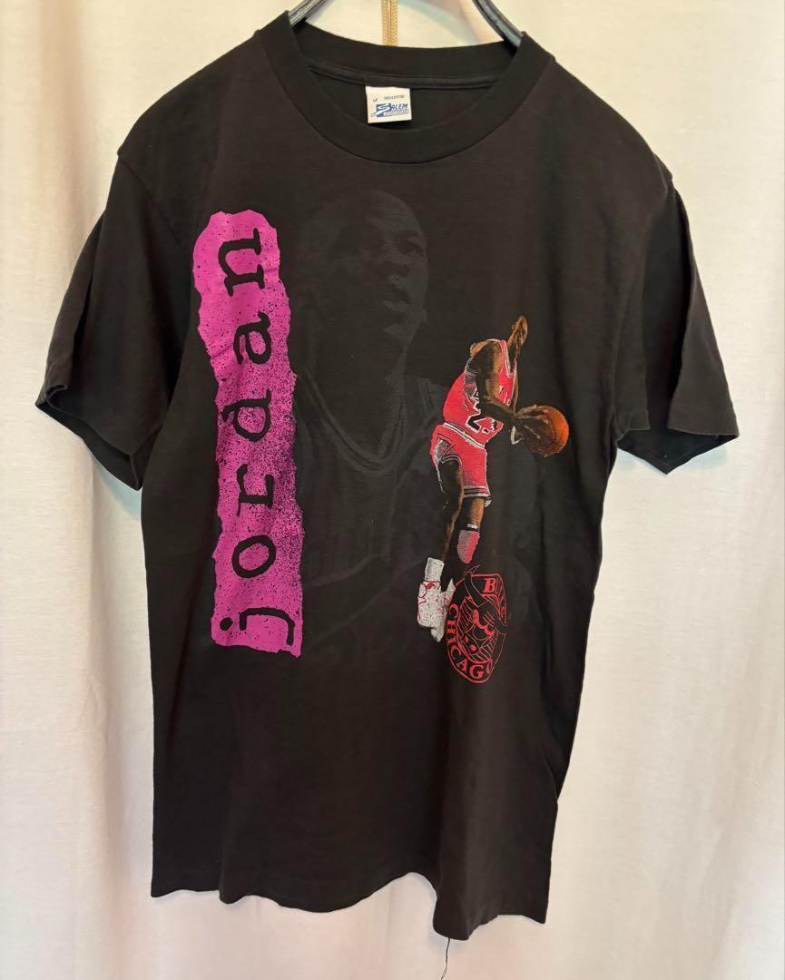 80s マイケルジョーダンプリント Made in USAビンテージTシャツ黒M