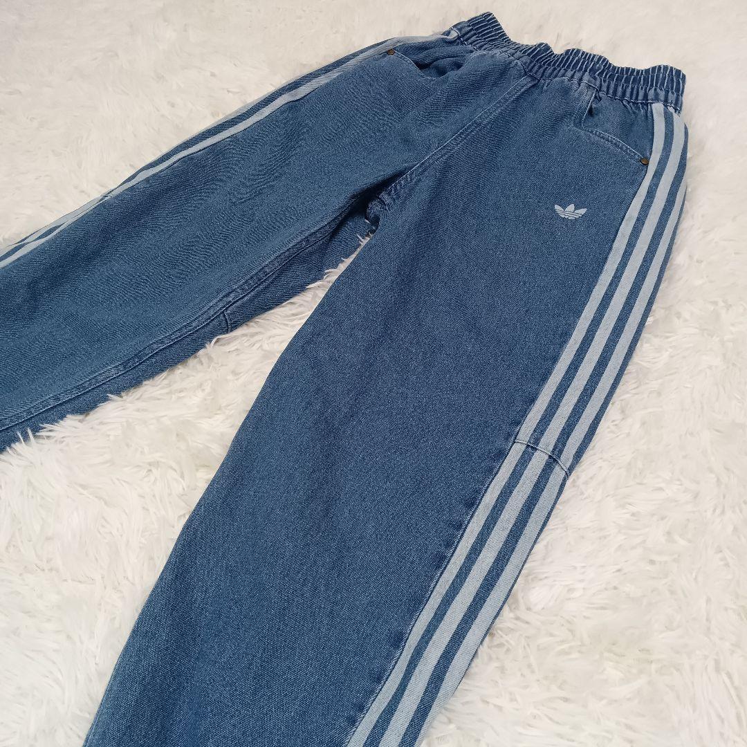 アディダス【adidas】アディカラー ジョガー デニム トラック パンツ XS