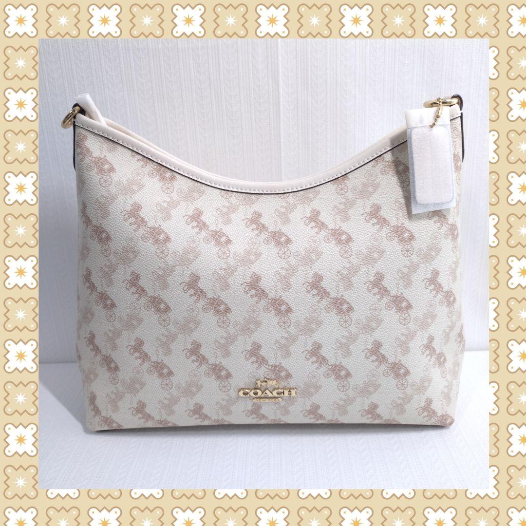 Coach ショルダーバッグ ホワイト/ベージュ COACH ショルダーバッグ ホワイト/ベージュ - メルカリ