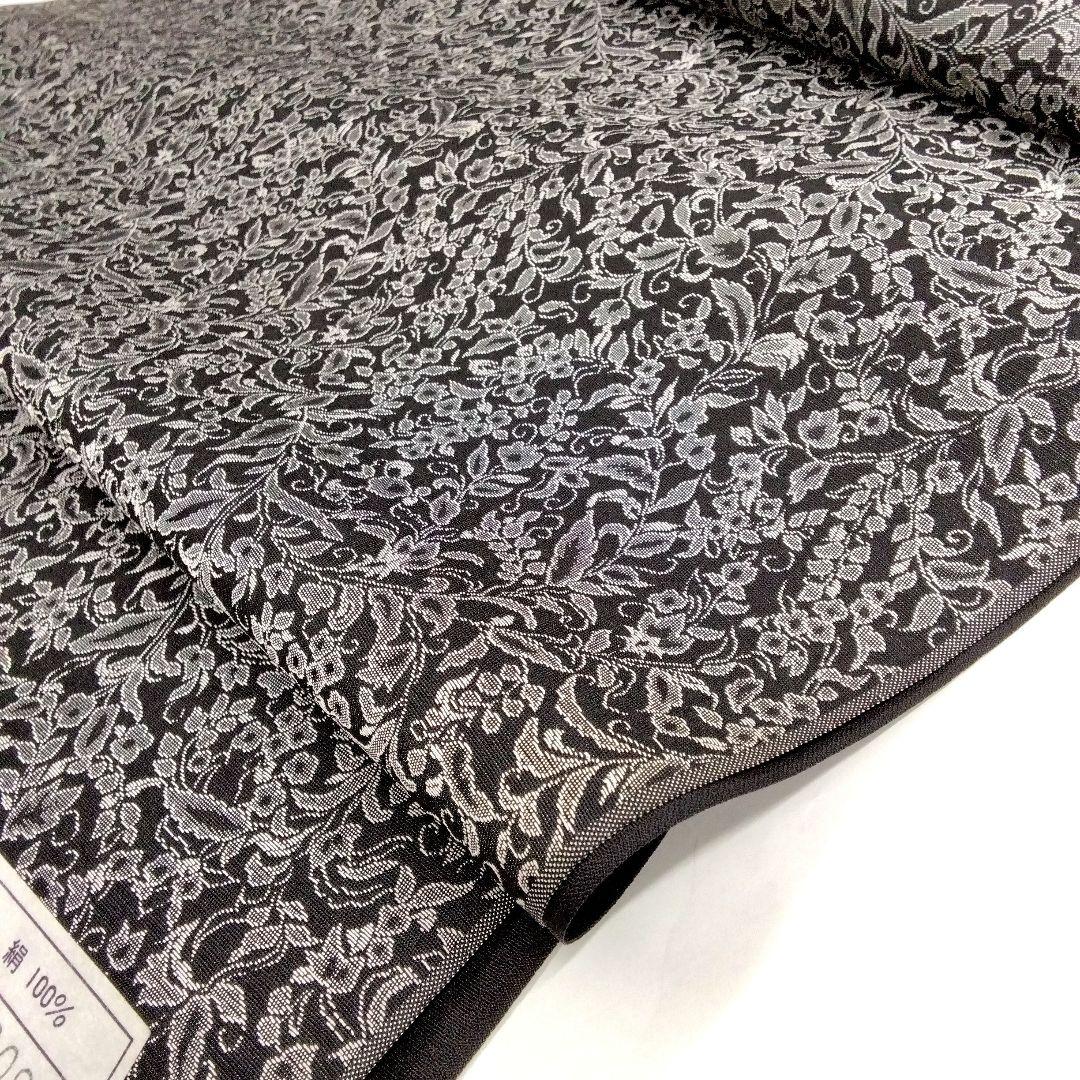 特価商品  唐紋様 正倉院コレクション 正絹 黒 道行コート リバーシブル 着物・浴衣