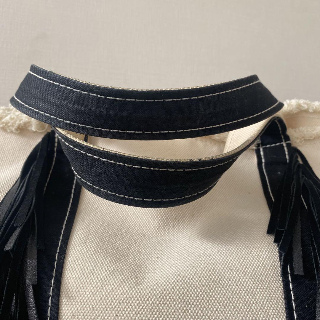 AYAKO SideFringeToteBag（M）BLACK