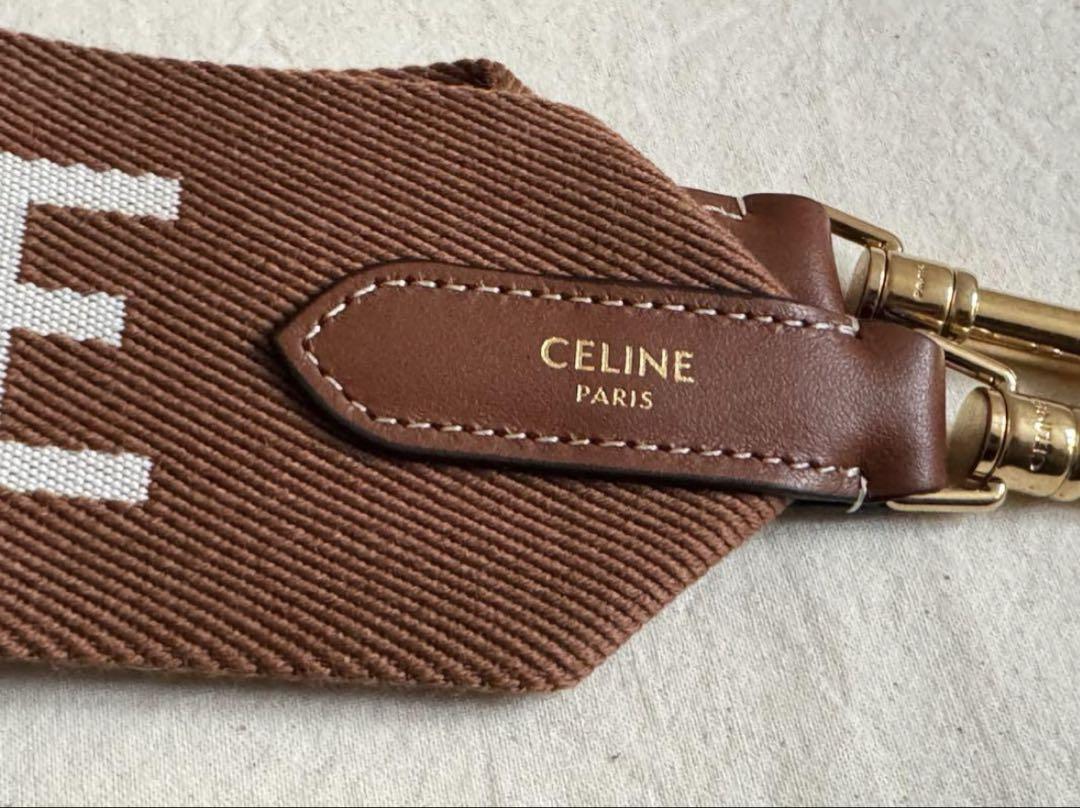 セリーヌ　ジャカードロングストラップ ウール　　バッグ用　CELINE 新品