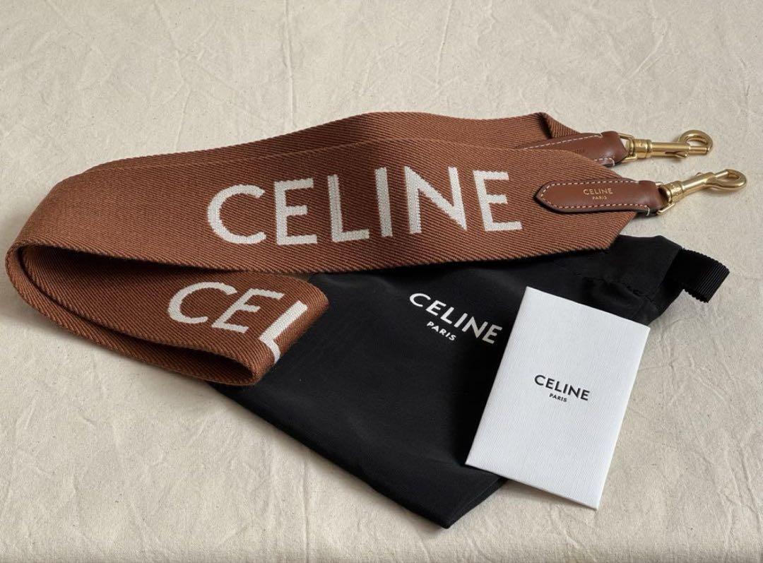 セリーヌ　ジャカードロングストラップ ウール　　バッグ用　CELINE 新品