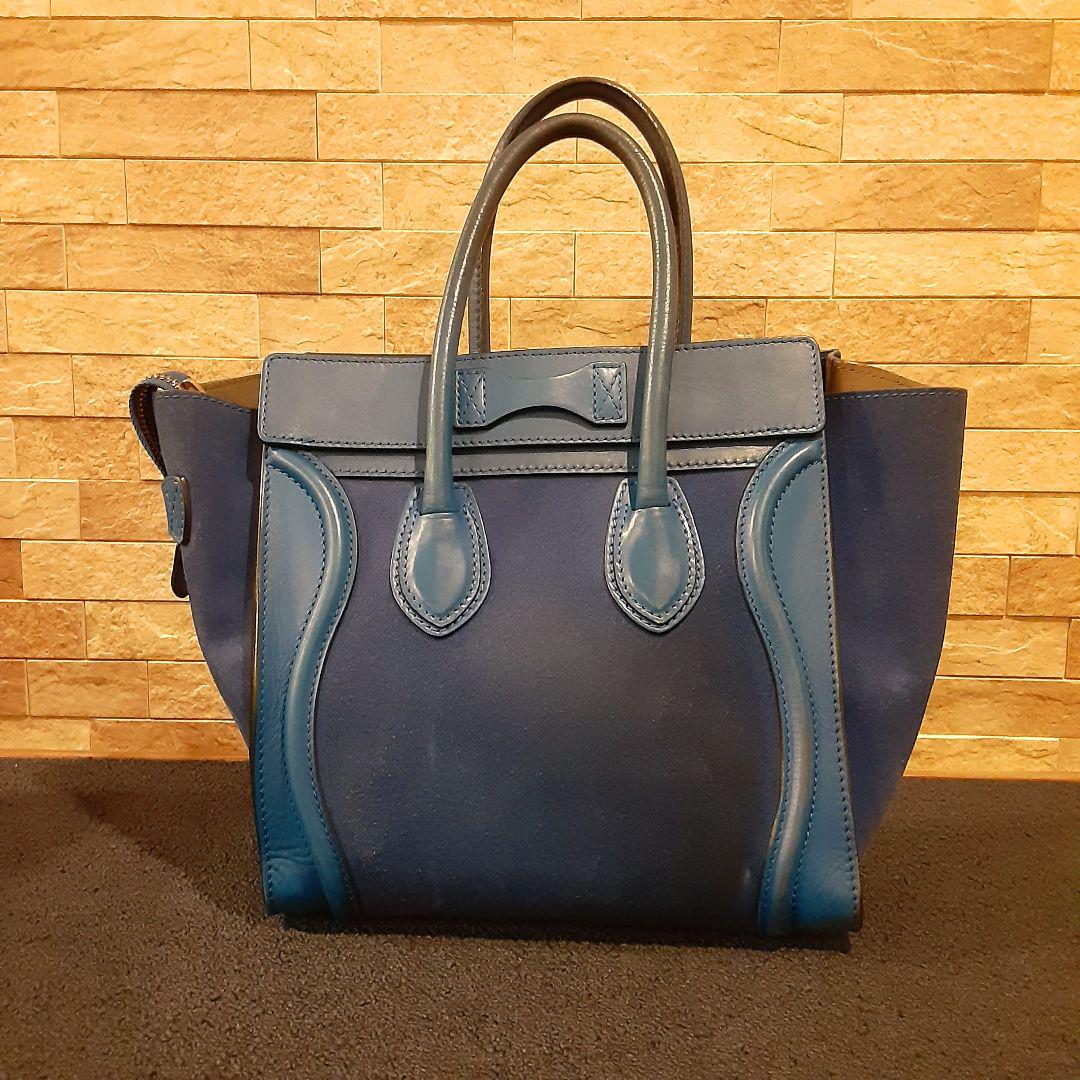 CELINE セリーヌ ハンドバッグ 鞄 ブルー オシャレアイテム