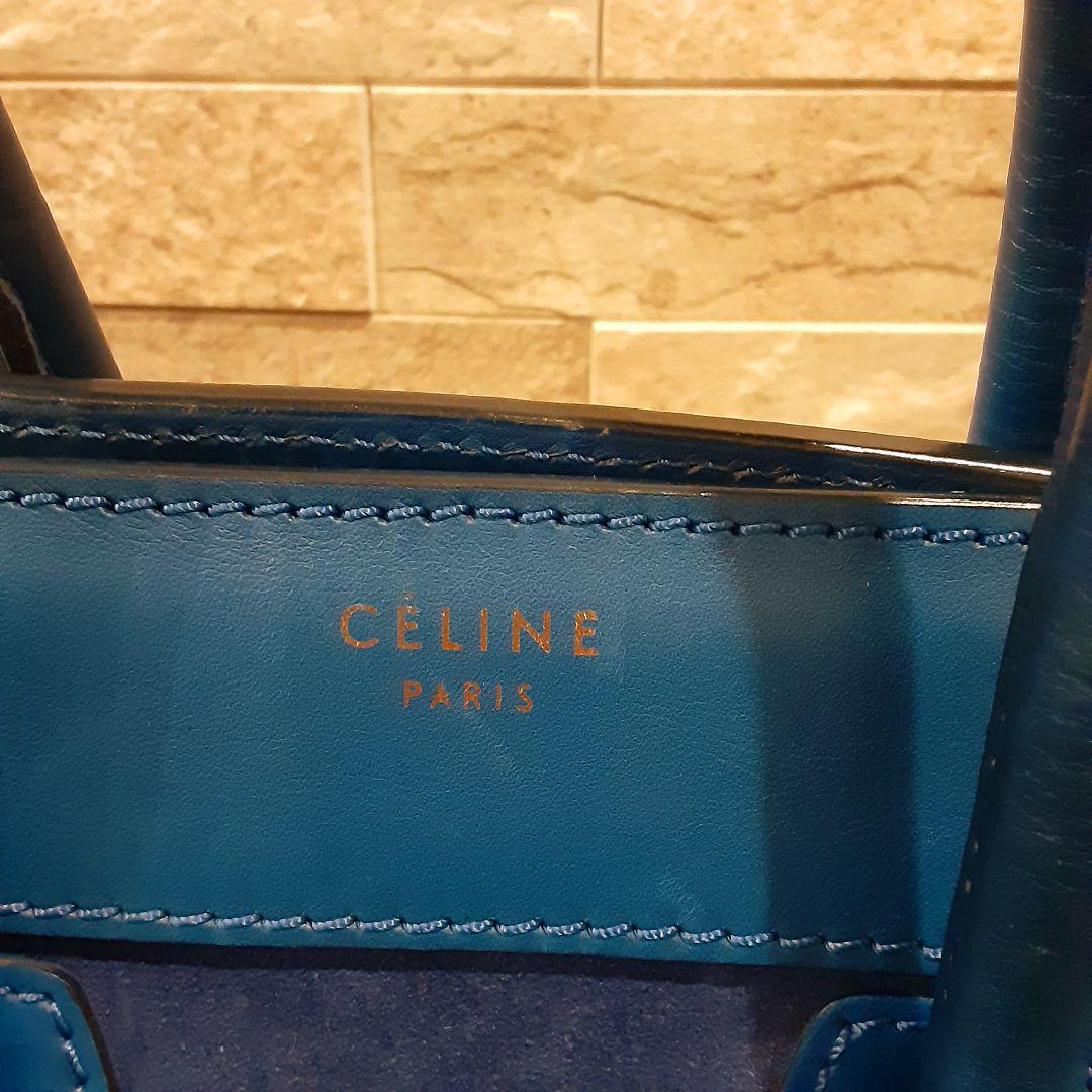 CELINE セリーヌ ハンドバッグ 鞄 ブルー オシャレアイテム