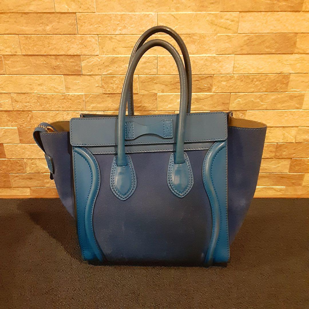 CELINE セリーヌ ハンドバッグ 鞄 ブルー オシャレアイテム