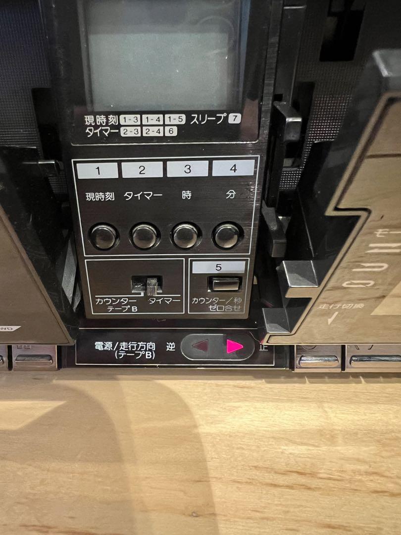 昭和レトロ ヴィンテージ SANYO ダブルラジカセ　U4-W80