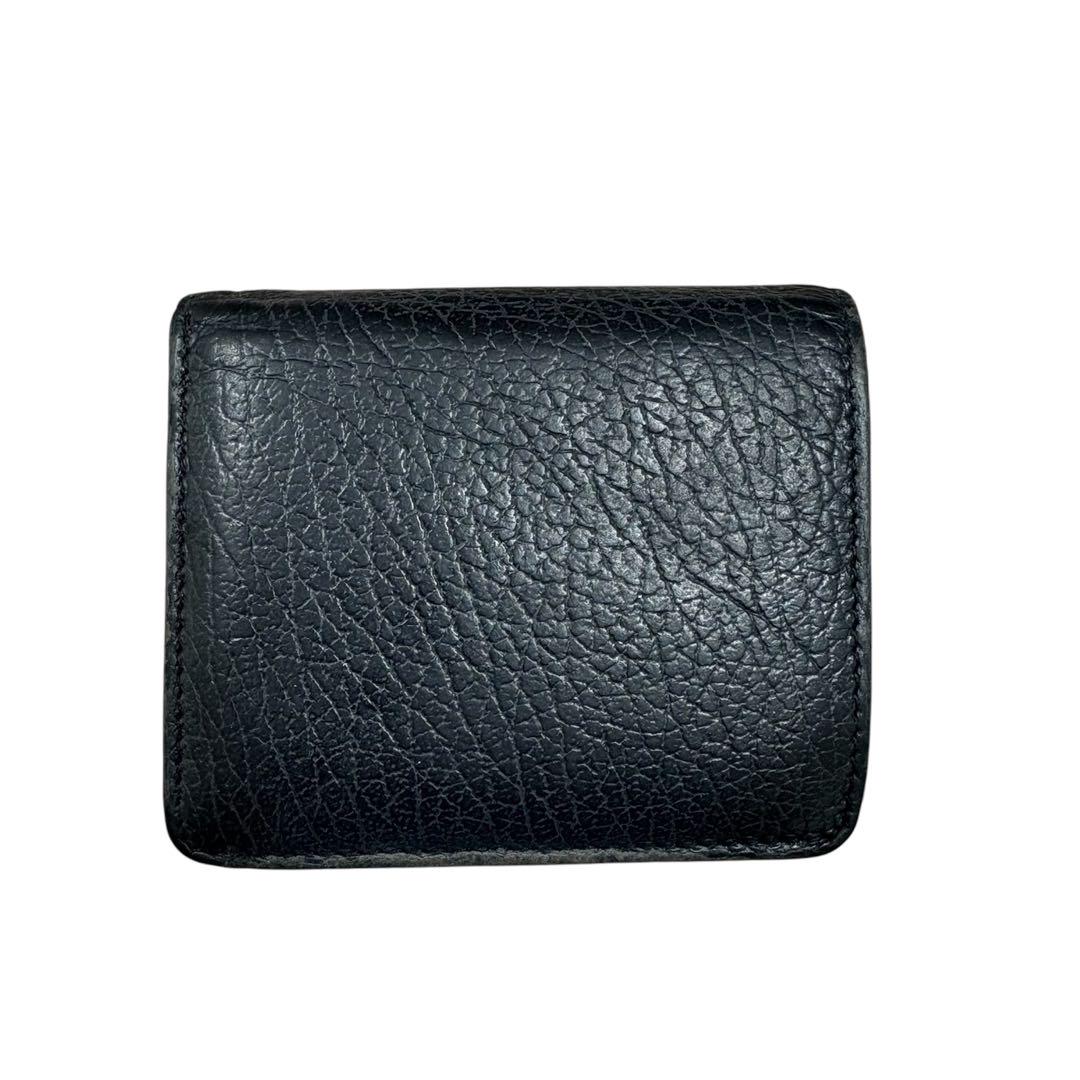【正規品】Maison Margiela ブラックレザー 二つ折り財布