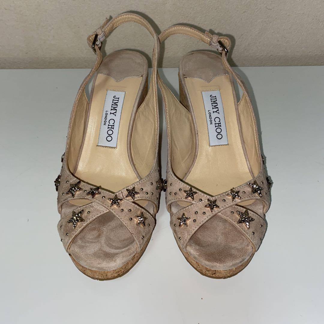 新しい季節 JIMMY CHOO/ジミーチュウ 本革/レザー スタッズサンダル 新しい季節 JIMMY CHOO/ジミーチュウ 本革/レザー スタッズサンダル