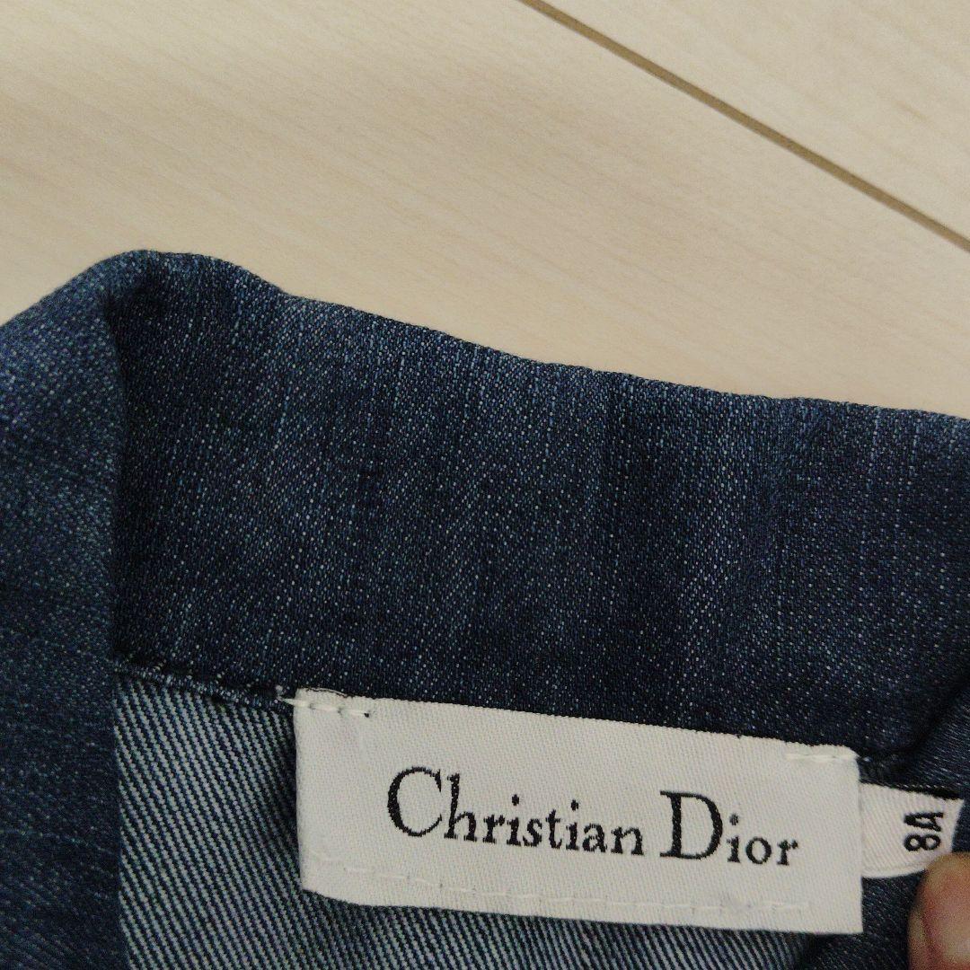 Dior デニムブルー ロゴパターン ノースリーブワンピース３Ａ 楽天市場】【中古】美品 21aw クリスチャンディオール Christian