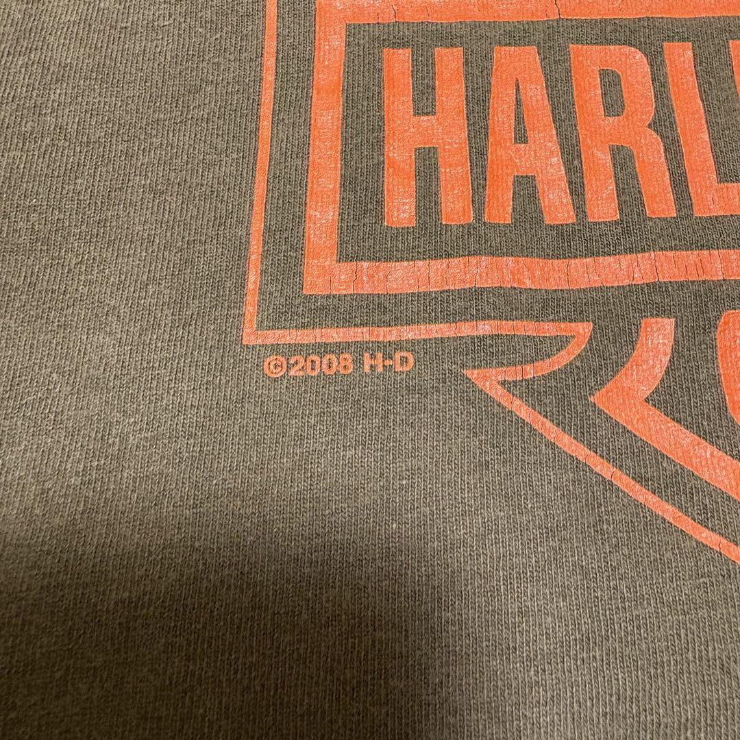 00s Harley-Davidson USA製　ノースリーブ　スカル　バイカー