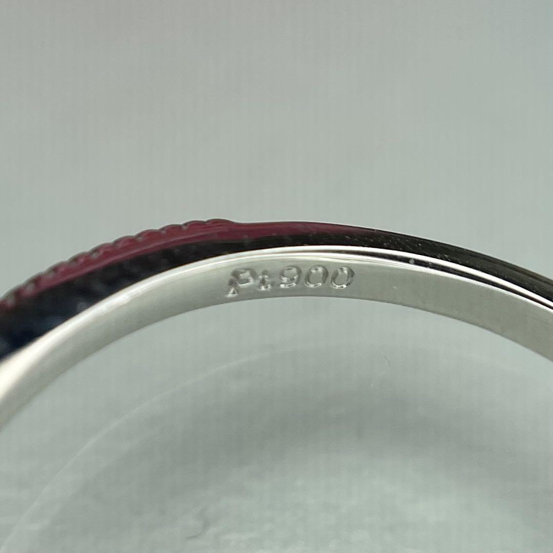 琉*音様 新品 Pt900 天然パライバトルマリンリング Pa0.054/D0