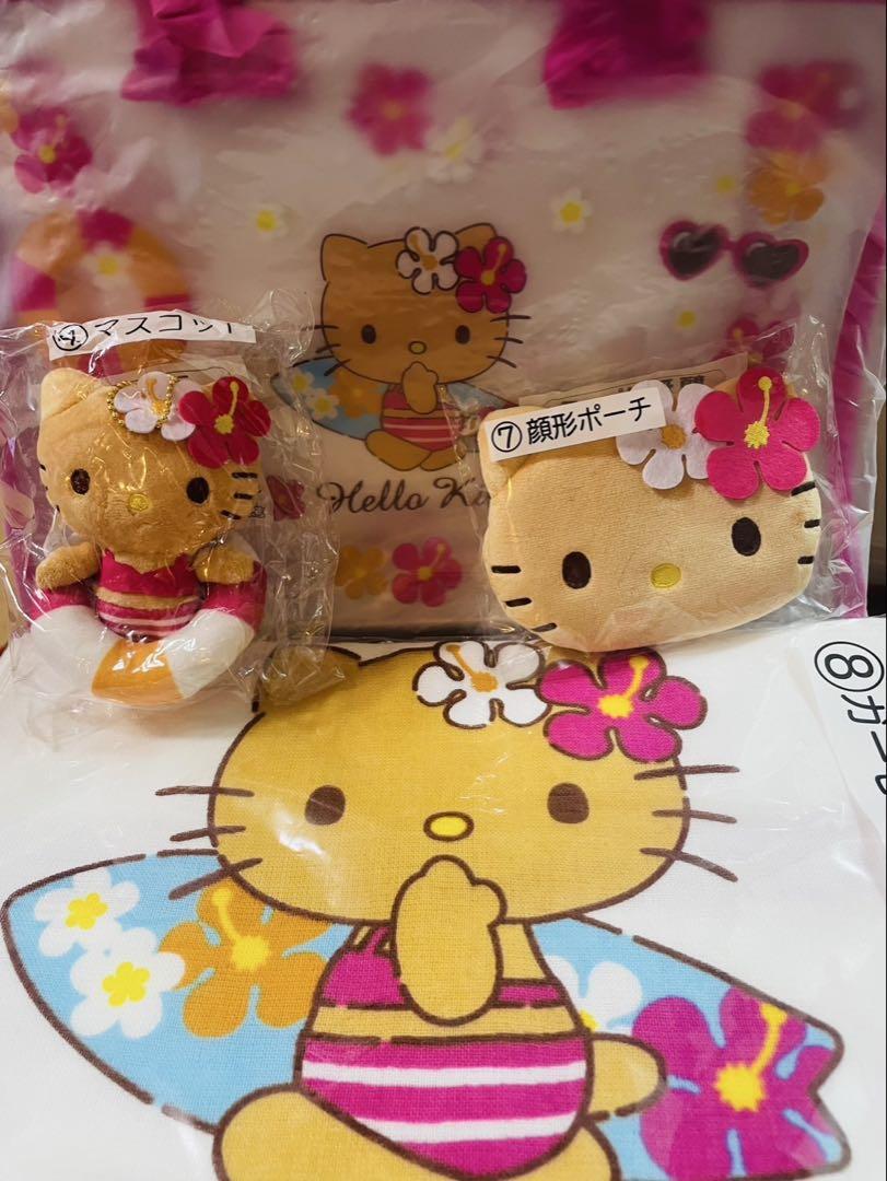 サンリオ当たりくじ　日焼けハローキティ　まとめ売り　トートバック　マスコット